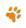 pawprint orange