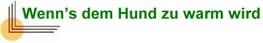 Ecke - wenns dem Hund